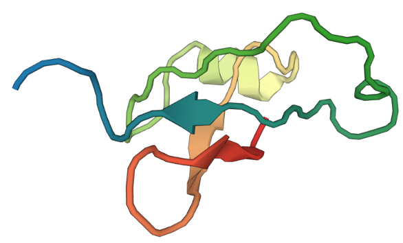 a cartoon depiction of a protein